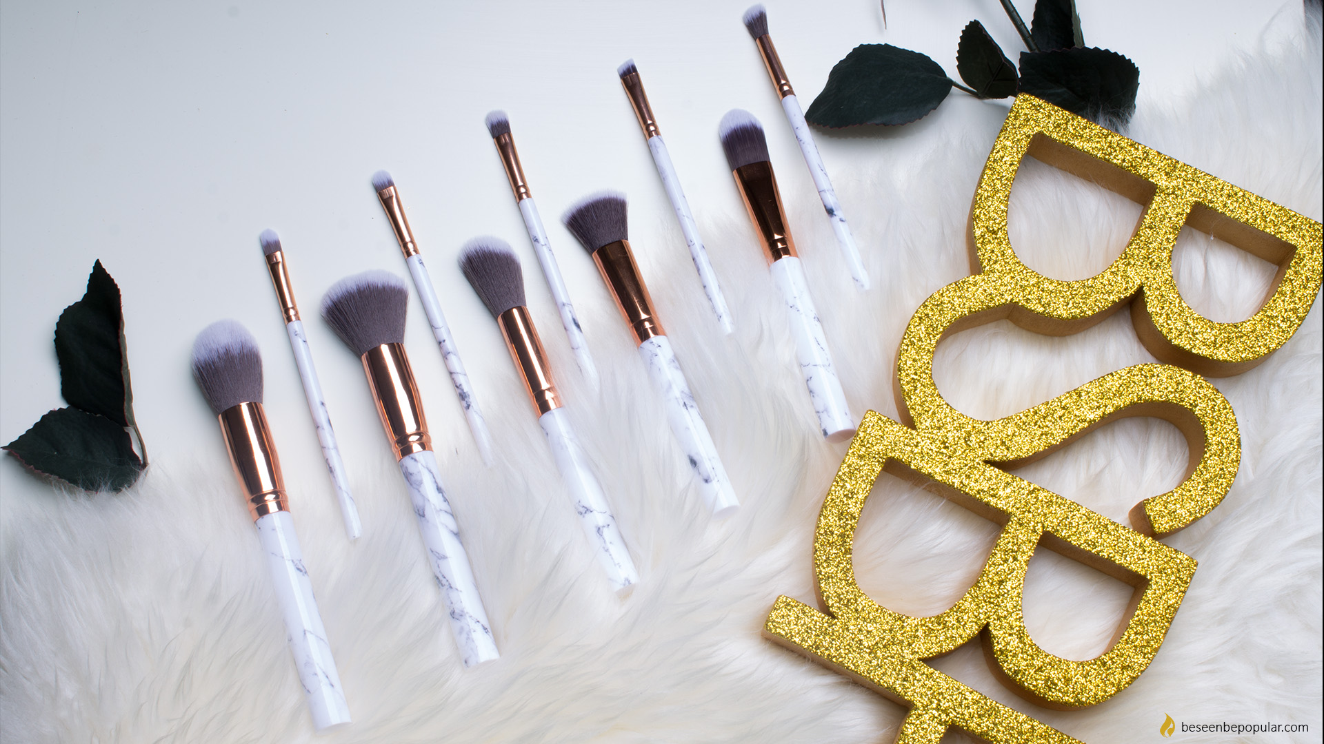 Gamiss marble makeup brushes