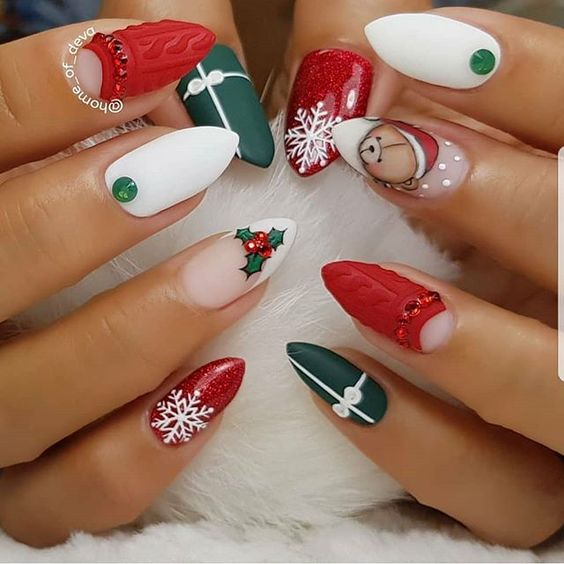 Ideas for Christmas nail art