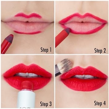  How to apply red lipstick without a flaw